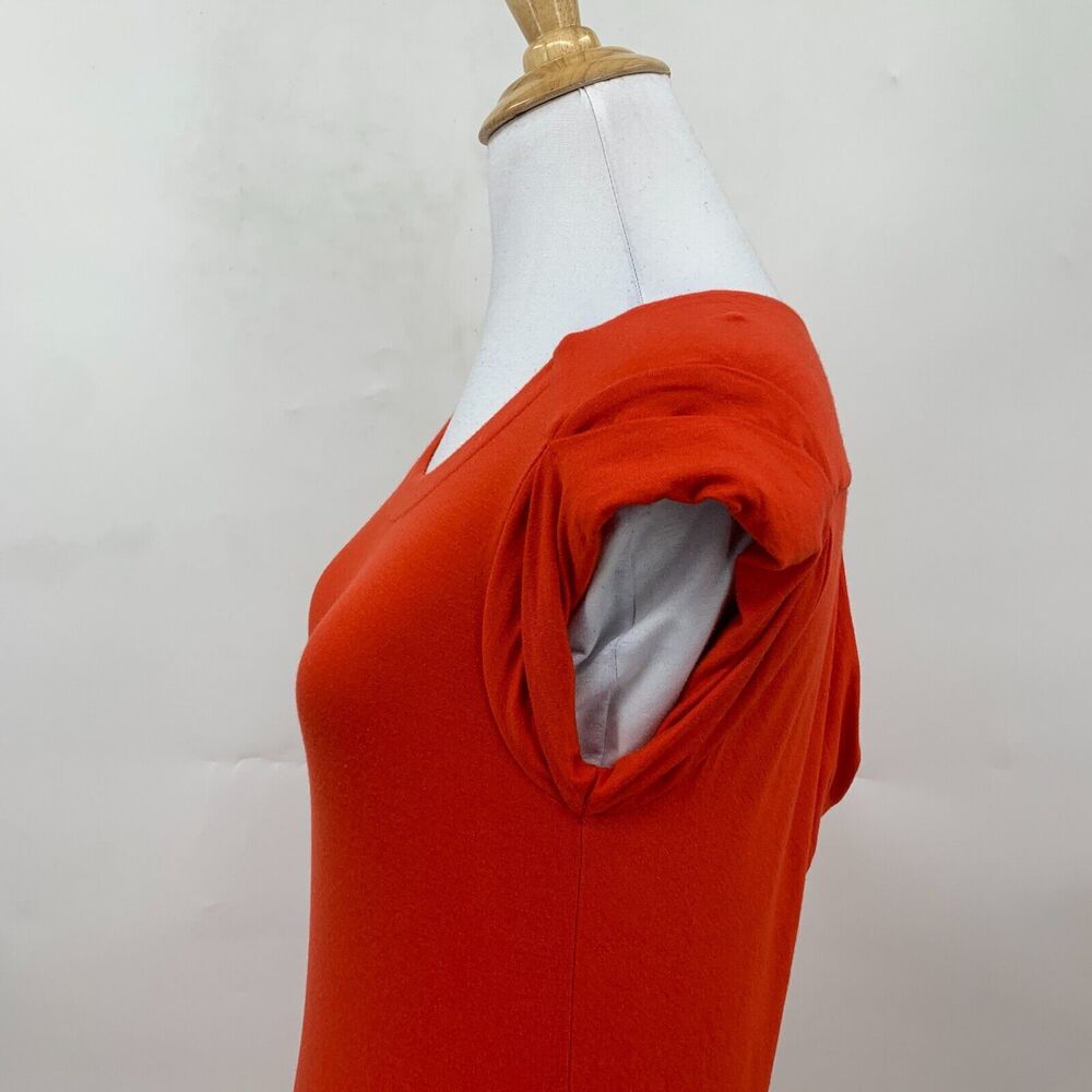 Athleta Charisma Mini Dress Womens XXS 2XS Cap Sleeve Scoop Draped Back Red - Picture 5 of 14